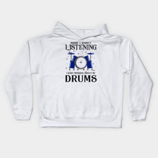 Funny Drummer Gift Kids Hoodie